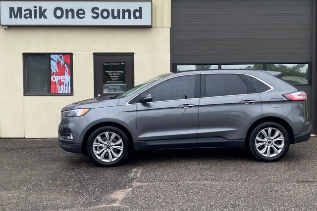 2023 Ford Edge with luxury automotive window tint in North Bay